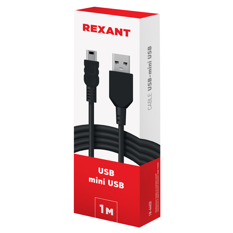  USB-A  mini USB, 1, 1, ,  REXANT